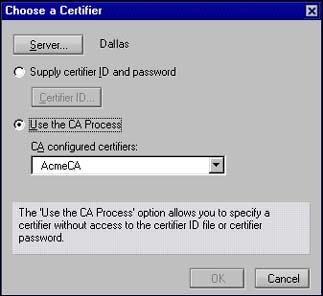 CA process option