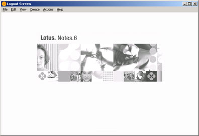 Logout screen