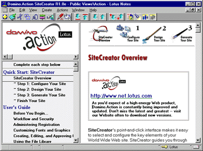 Domino.Action Site Creator