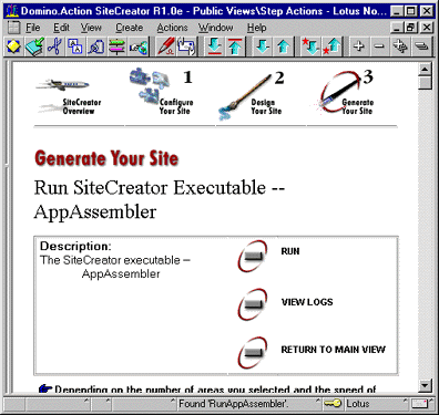 Generate your Site document