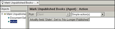 Scheduled agent: Simple action