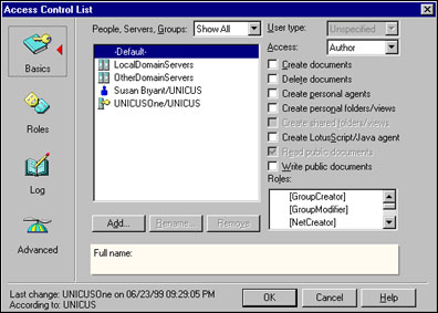 The Access Control List