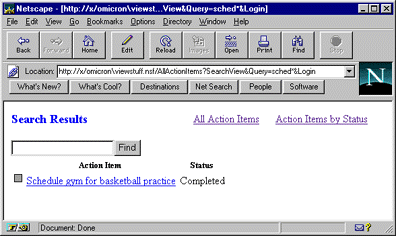 Search results displayed