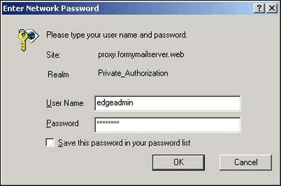 Enter Network Password