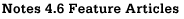 Notes 4.6 Feature Articles