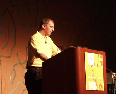 George Langlais talks about XML technologies at a JumpStart session.