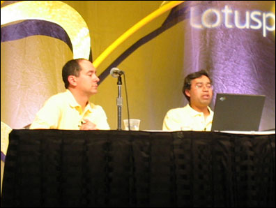 Jason Dumont and Vinod Seraphin from the iNotes Web Access team.
