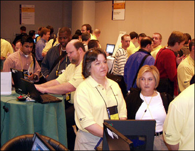 The Meet the Developers Lab always draws a crowd.