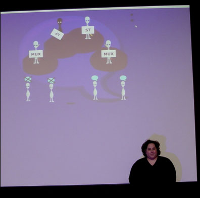 Gabriella Davis from the Turtle Partnership showing how clustering of Sametime Servers works.