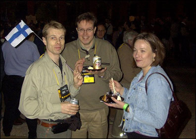 Jukke Ruponen, Esa Torola, and Stinn Carlsson, all with IBM in Finland, led a group of 25 business partners and customers to Orlando for Lotusphere.