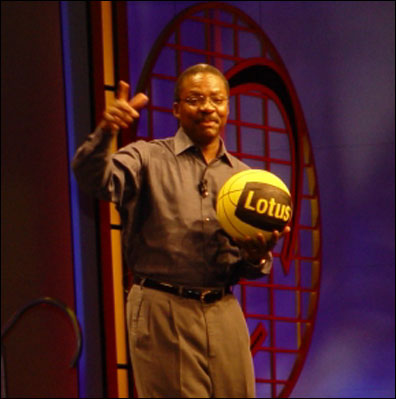 ...and hand the ball off to outgoing Lotus General Manager Al Zollar.