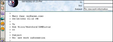 Reply Internet-style example