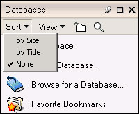 Sort bookmarks