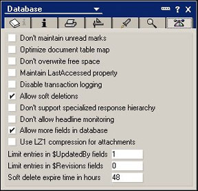Allow soft deletions property