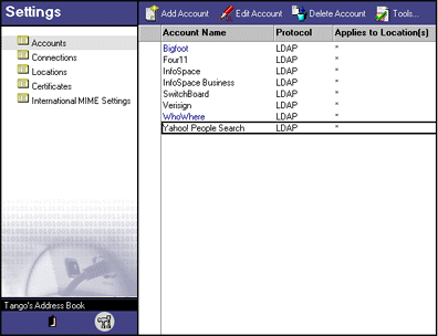 Address Book template