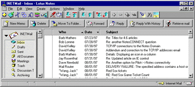 Internet Mail Inbox