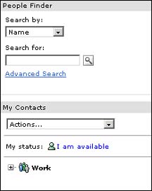 People Finder and My Contacts