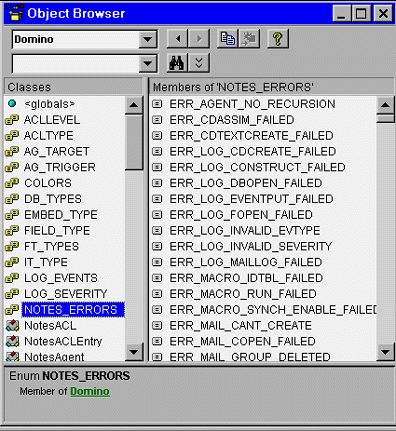 Error constants in NOTES_ERRORS