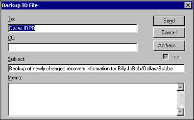 Backup ID File dialog box