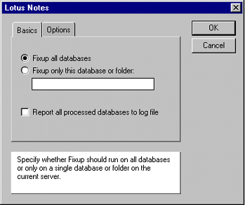 Basics tab