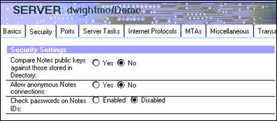 setting anonymous access