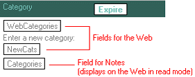 Notes/Web fields