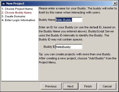 Choosing Buddy Name/Buddy ID
