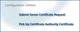 Configuration Utilities section