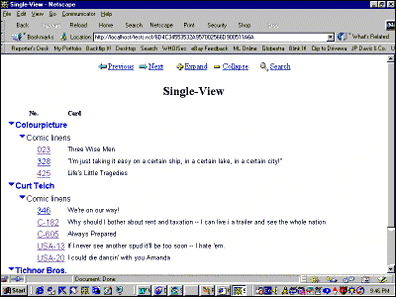 Default view in a browser