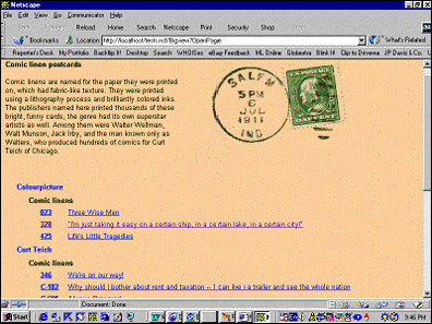 View embedded in a page