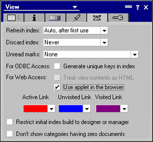 View advanced properties