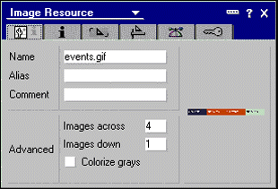 Image resource properties