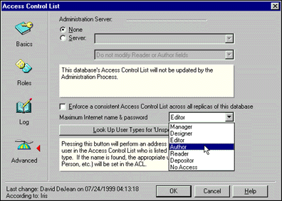 ACl Advanced settings