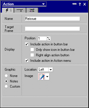 Action properties