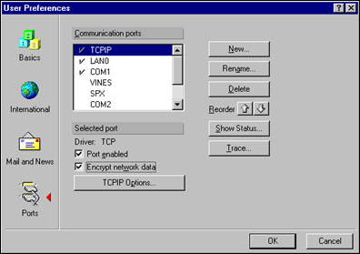 encrypting the port