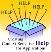 Creating context-sensitive help for applications