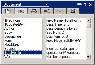 Document properties