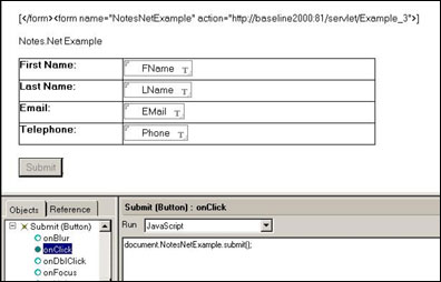 The form design
