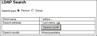 LDAP search last name results