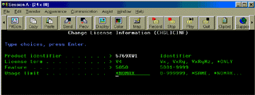 Change License Information