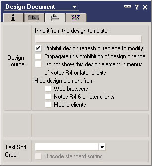 Prohibit design refresh or replace to modify option