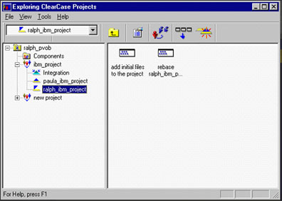 Rational ClearCase project