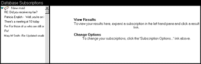 Database Subscriptions