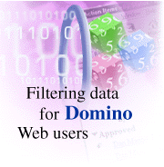 Filtering data for Domino Web users