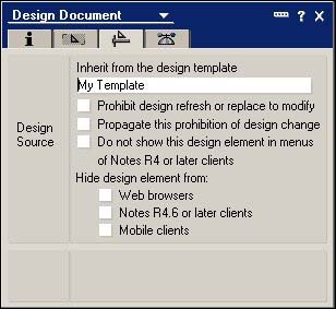 Inherit from the design template setting