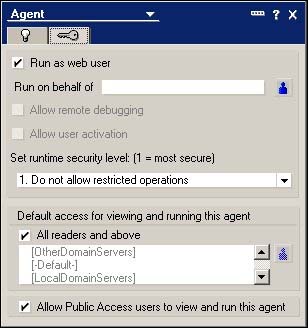 Run Agent as Web User