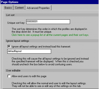 Page Options dialog box