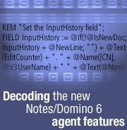 Decoding the new Notes/Domino 6 agent features