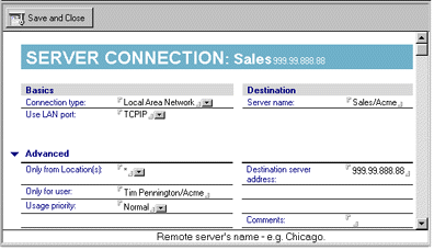 LAN Server Connection document