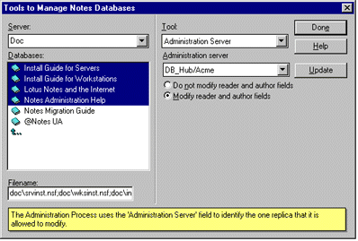 Tools to Manage Notes Databases